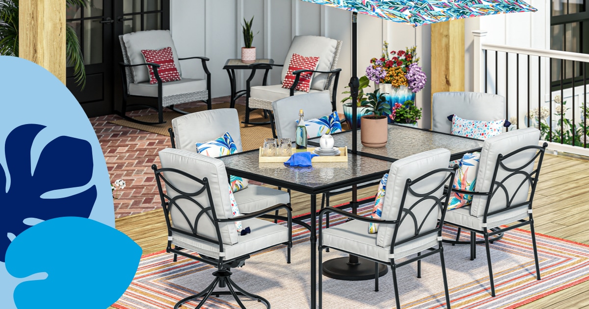 Hot Sale Exclusive Outdoor Poly Rattan Patio Furniture Dining Set Table And  Chairs With Umbrella - Buy Patio Furniture,Outdoor Furniture Dining Table  Set,Patio Set Product on Alibaba.com