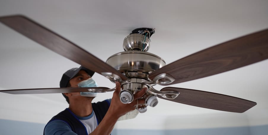 Lighting Ceiling Fan Installation, Installing Ceiling Fan In Modular Home