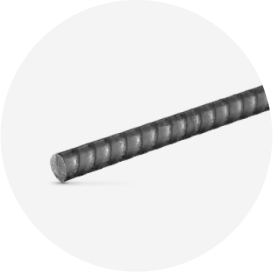 A metal rebar rod.