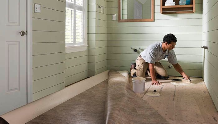 How to install on sale linoleum flooring