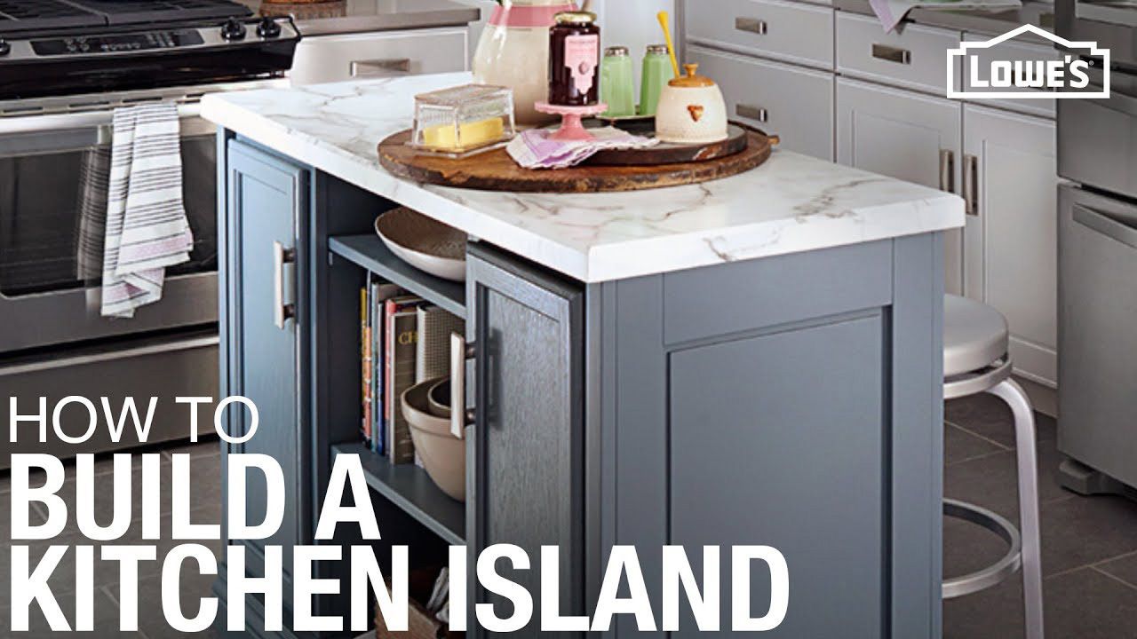 Kitchen Island  DIY Kitchen Island with Built-In Refridgerator