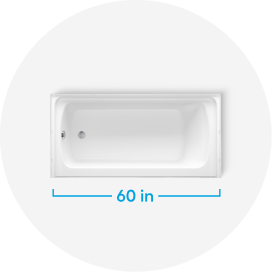 Bathtubs Common Length (Inches) 60