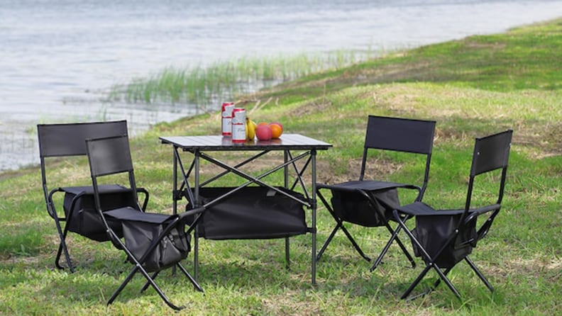 Outdoor folding furniture discount set