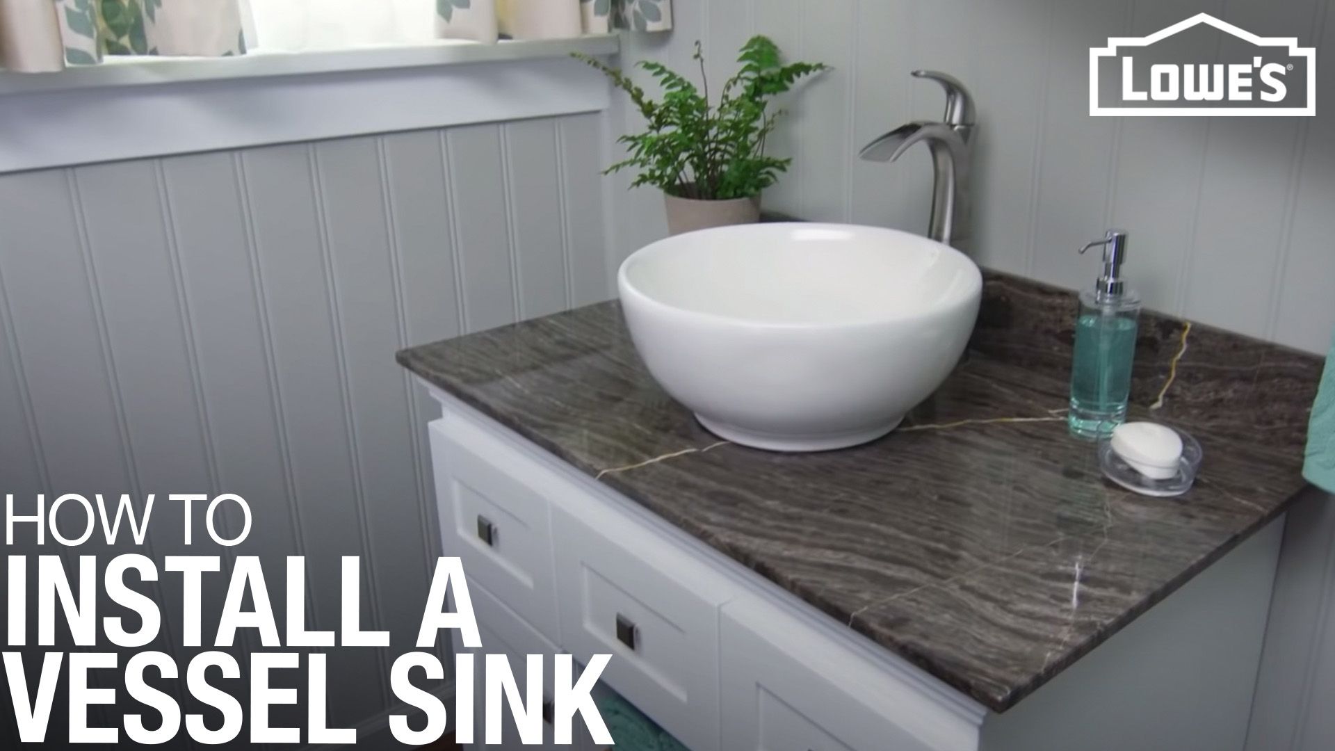 How to install a vessel bathroom sink