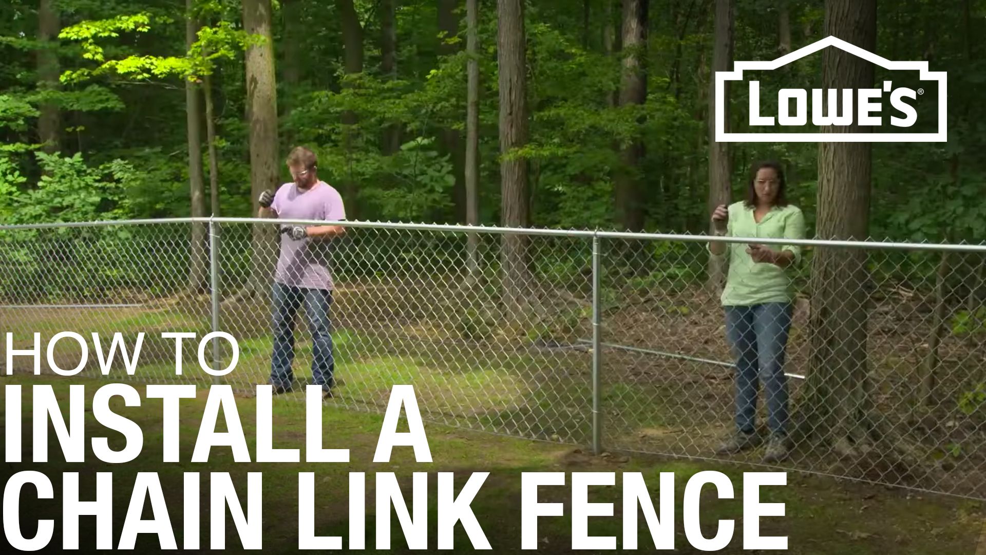 How To Install A Chain Link Fence Lowe s