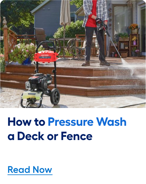 How to pressure wash a deck or fence. Read now.