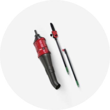 Assortment of trimmer accessories.