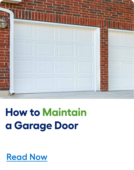 How to maintain a garage door. Read now. 	