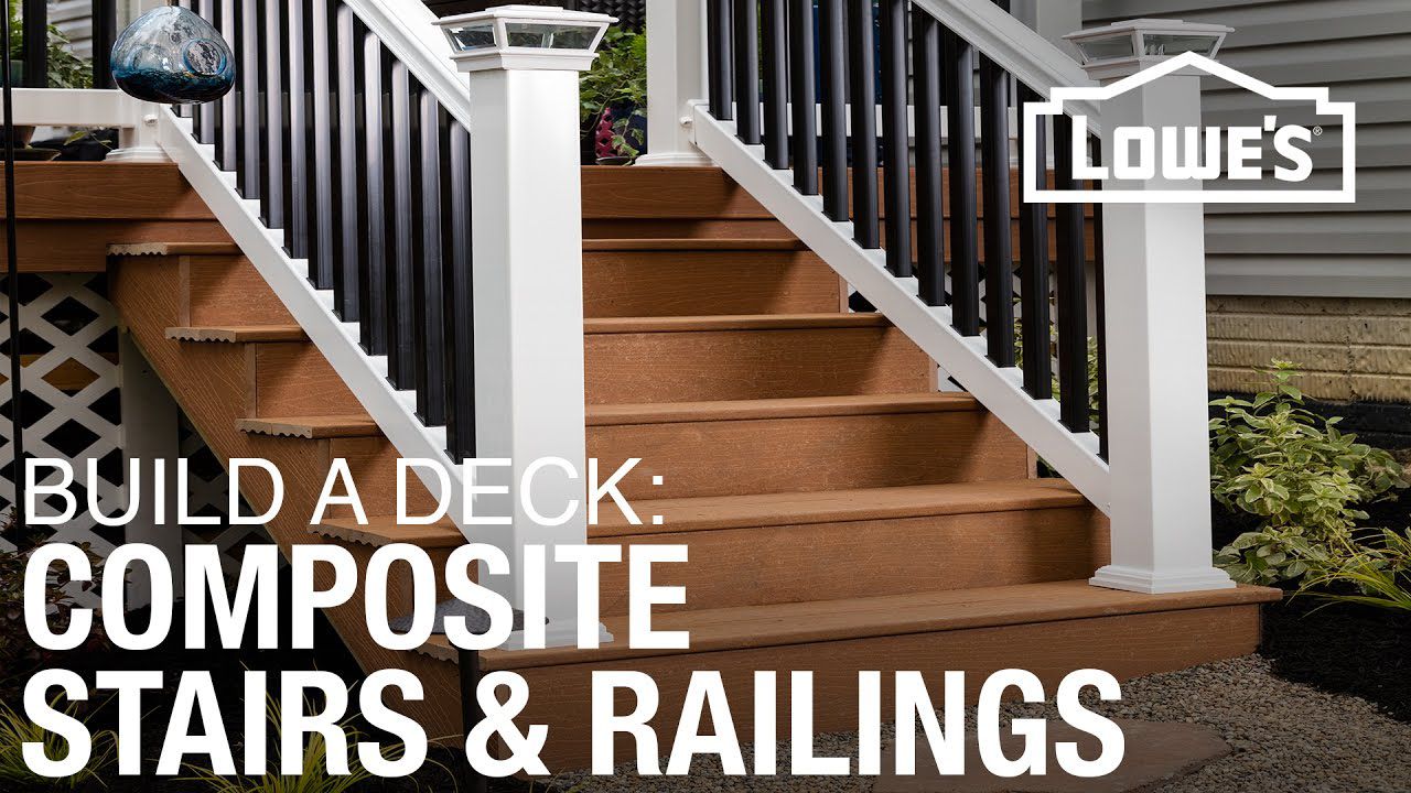 Deck Composite Stairs And Stair Railings, How To Paint Outdoor Stair Railing