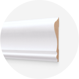 IP 11/16 x 2-5/8 x 8' Prefinished White Polystyrene Chair Rail Moulding 390 IP 11/16 x 2-5/8 x 8' Prefinished White Polystyrene Chair Rail Moulding 390