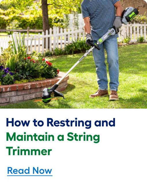 How to restring and maintain a string trimmer. Read now.
