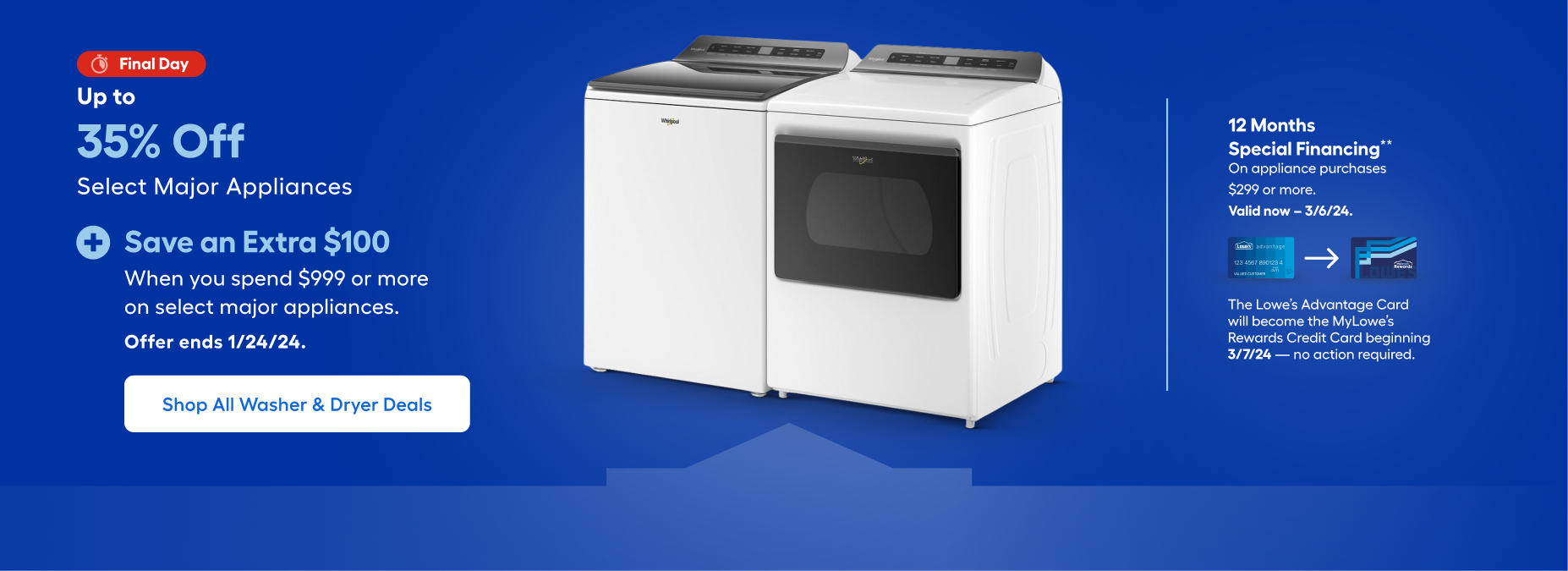 Washers & Dryers at Lowe's
