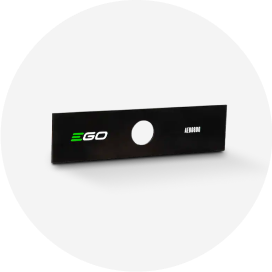 An EGO black stick edger blade.