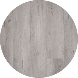 A gray vinyl plank swatch.