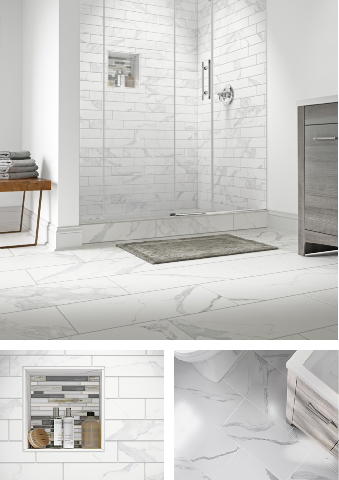 Inspirational Tile Looks, Bathroom Tile Shower Floor