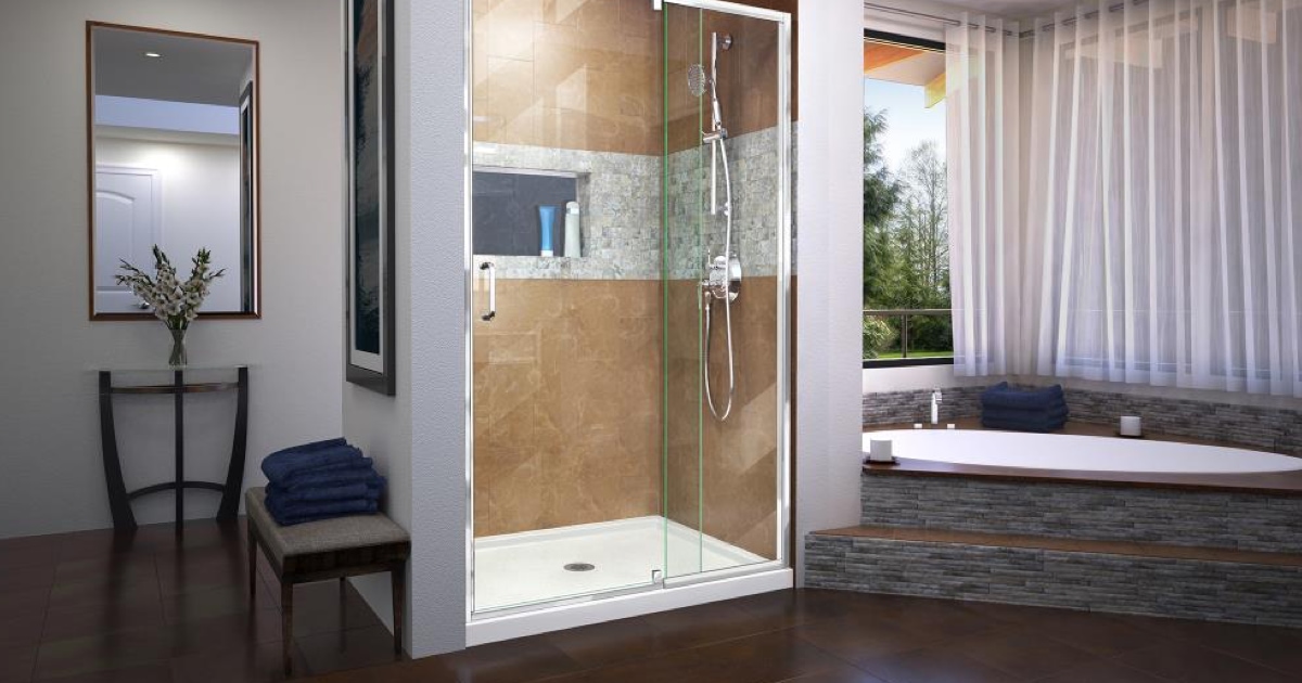 Showers Shower Doors, Can You Replace A Glass Shower Door With Curtain