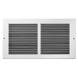 x 6 in 24 in Return Air Vent Grille White Fixed Blades Fan Shaped Louvers New 