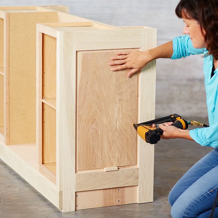 How To Build A Diy Kitchen Island Lowe S, How To Build An Island With Stock Cabinets