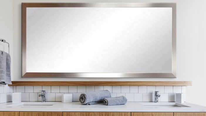 Mirror Frame Kit - Traditional - Bathroom - Salt Lake City - by Reflected  Design - Frames for Existing Mirrors