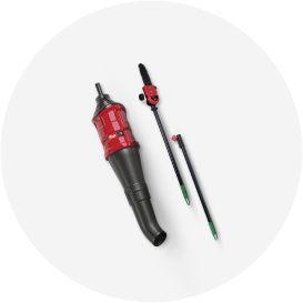Assortment of trimmer accessories.