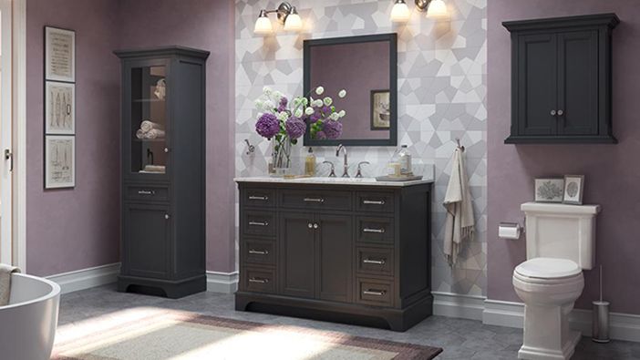 how to install a wall cabinet in a bathroom