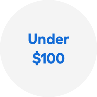 Under $100.