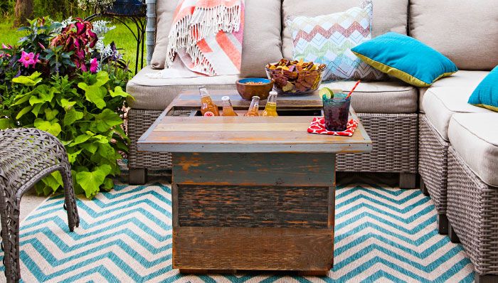 Build A Deck Or Patio Coffee Table, How To Make An Outdoor Patio Coffee Table
