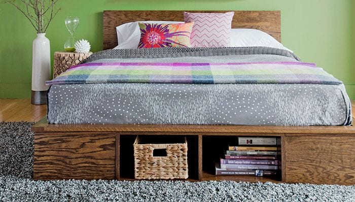 How To Make A Diy Platform Bed Lowe S, Stained Glass Lighted Headboard