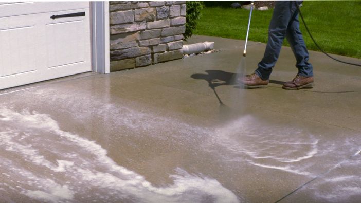 concrete driveway