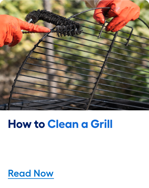 How to clean a grill. Read now.