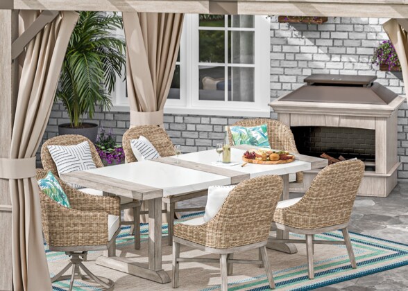 Patio Furniture Sets At Com - Patio Set 6 Chairs And Table