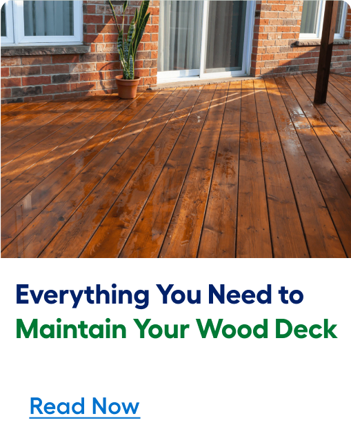 Learn what products you need to maintain your wood deck. Read article now.