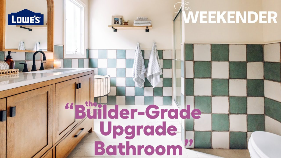 Update Your Bathroom On A Budget   Builder Grade Upgrade Bathroom 