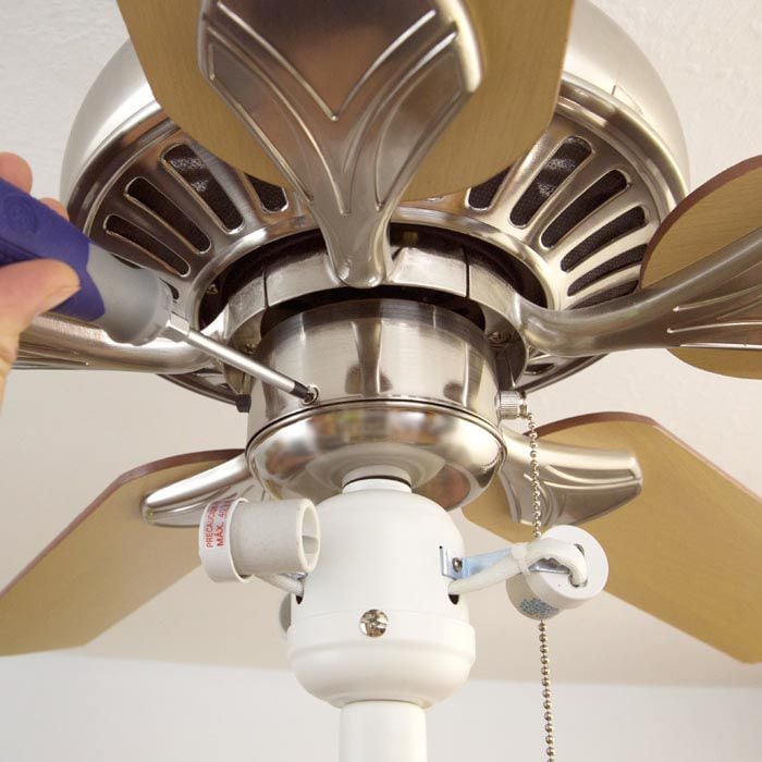 How To Install A Ceiling Fan Lowe S, How To Attach Light To Ceiling Fan