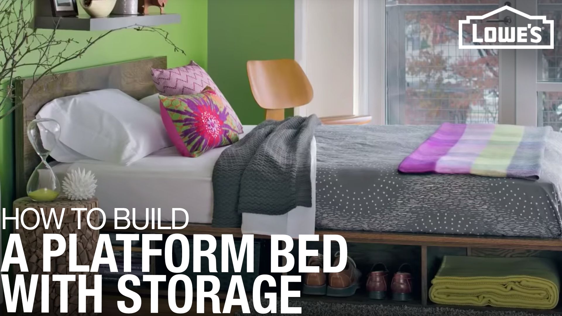 How To Make A Diy Platform Bed Lowe S, Purple Bed Frame Reinforcement Kit Instructions