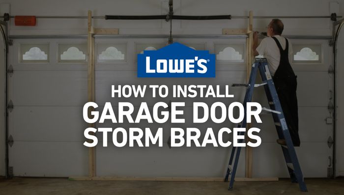 How To Install Garage Door Storm Braces, How To Reinforce Garage Door