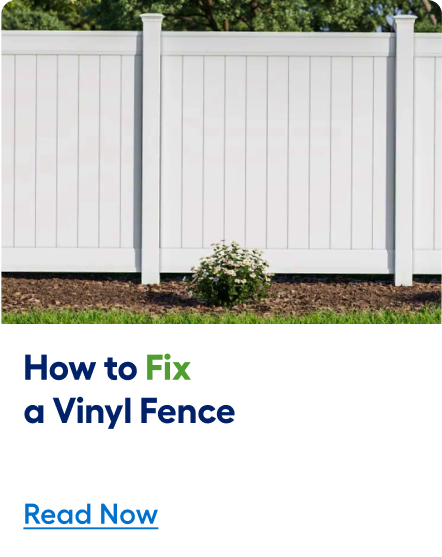 How to fix a vinyl fence. Read now. 