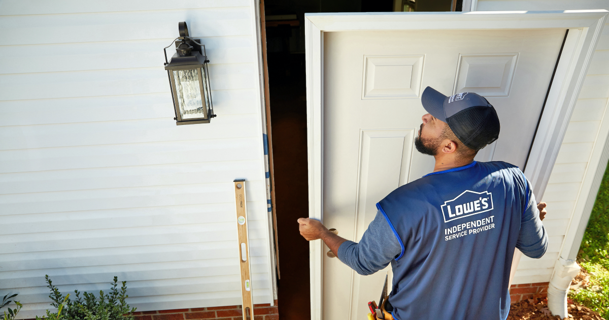 Entry Door Installation At Lowe s