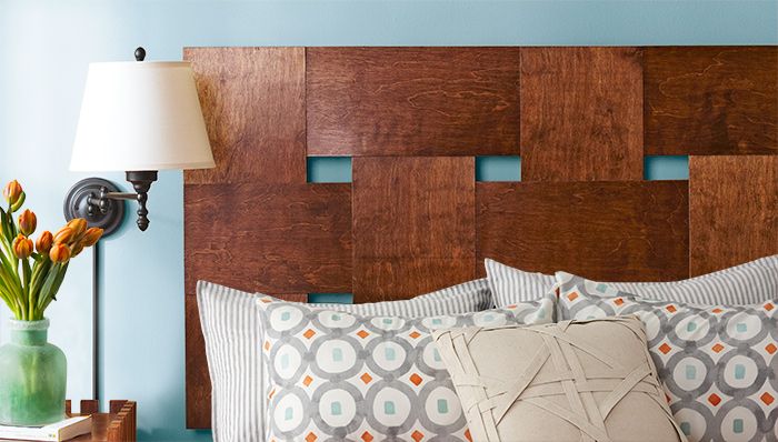 Wooden Woven Headboard