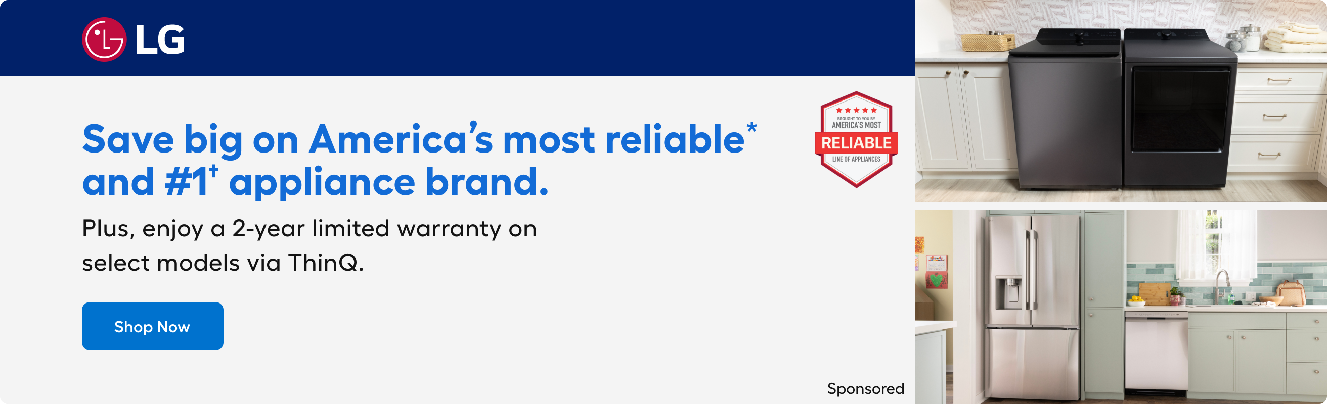 Save big on L G, America’s most reliable and Number 1 appliance brand. Shop now.