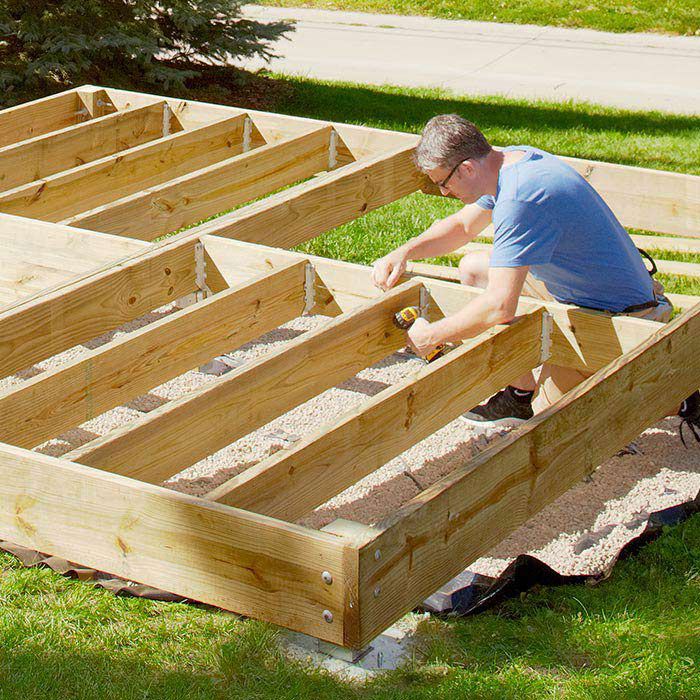 How to build a wood platform