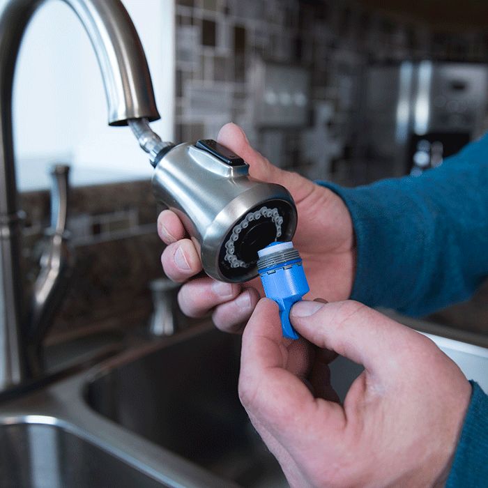 ht install a kitchen faucet removeaerator