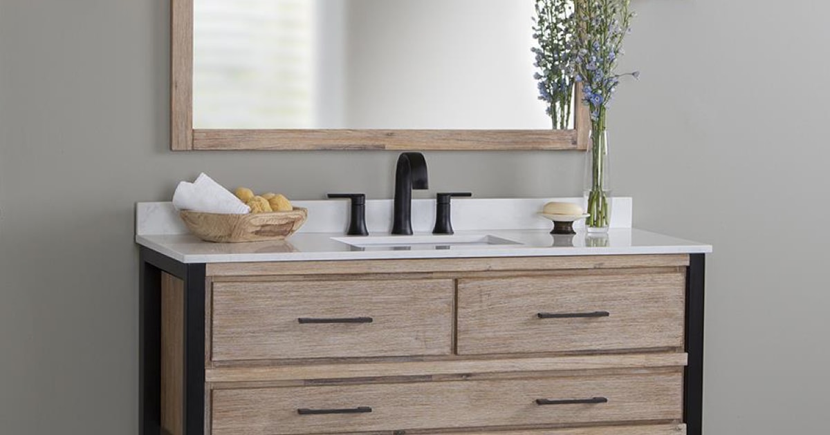 Lowes Bathroom Vanity With Drawers On Left