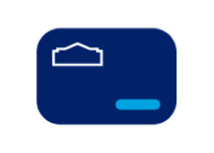 A blue credit card icon.