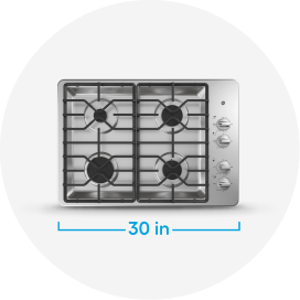 Cooktops Common Cooktop Size 30 inch