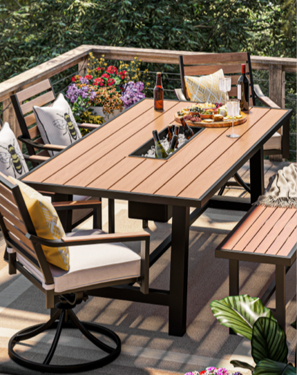 Patio Furniture, Outdoor Table Top Replacement Ideas