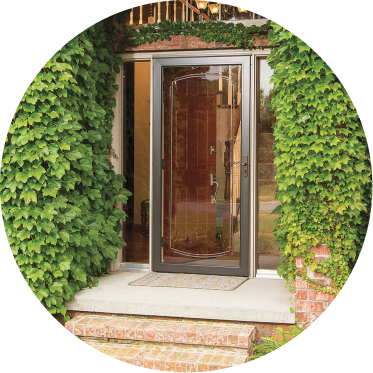 A Pella storm door.