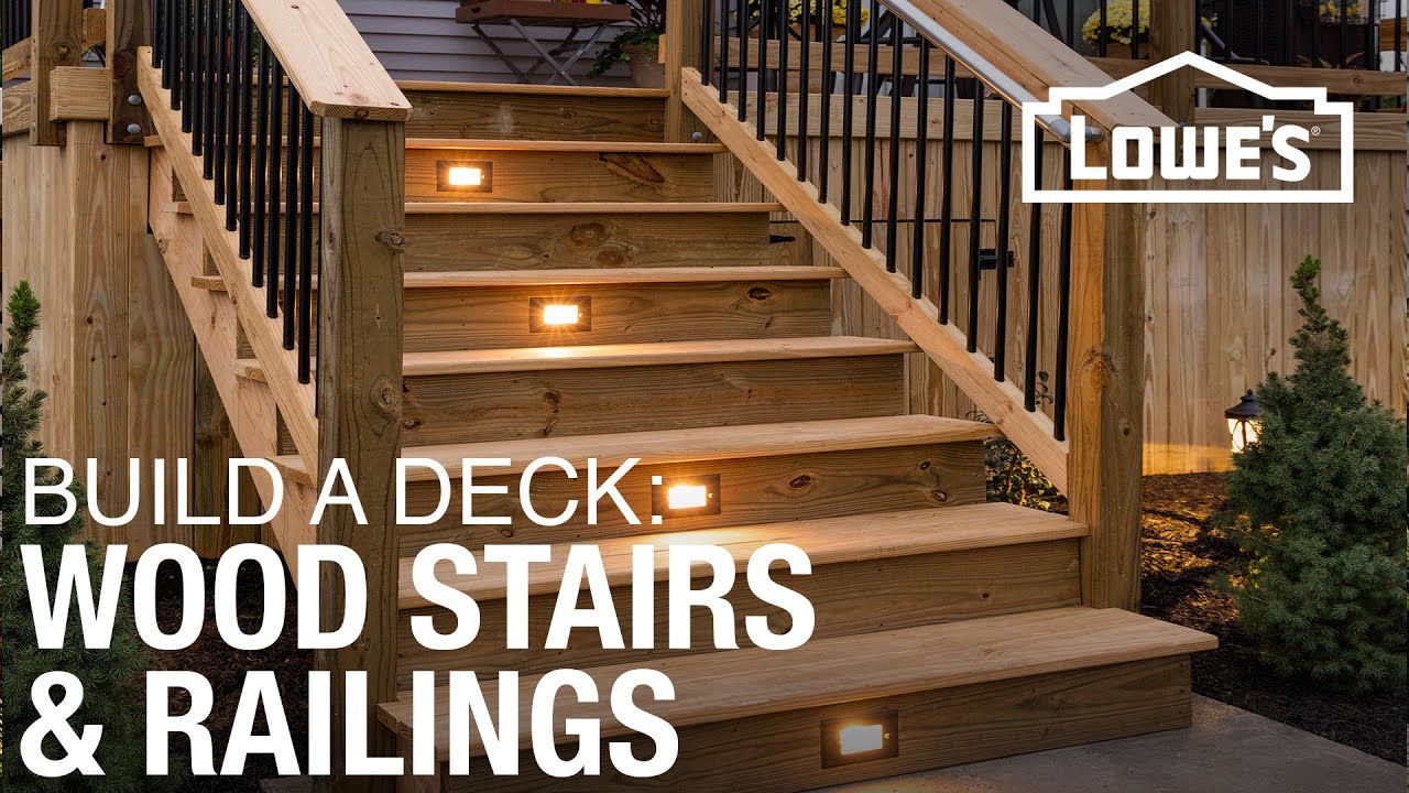 How to Build a Deck: Wood Stairs and Stair Railings