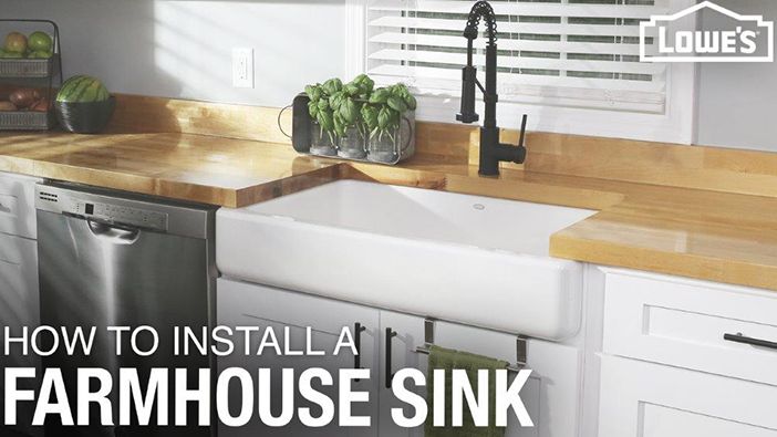 How To Install A Farmhouse Sink, How To Install A Kitchen Sink Cabinet
