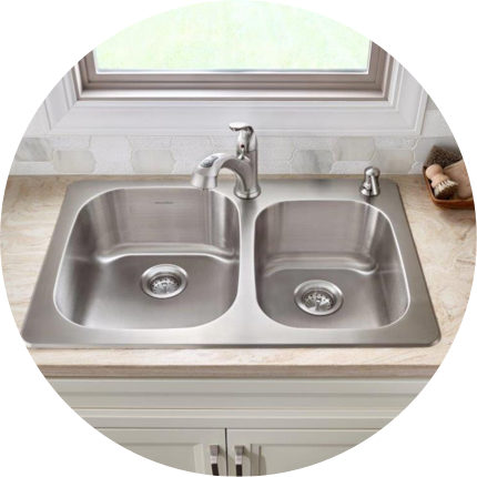 American Standard Toilets Bathtubs Sinks Faucets More   American Standard Kitchen Sink All In One Kits 